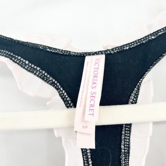 Victorias Secret VS Womens Y2K Whimsigoth Bow Coquette Lace Trim Tank Top Size S - Picture 3 of 6